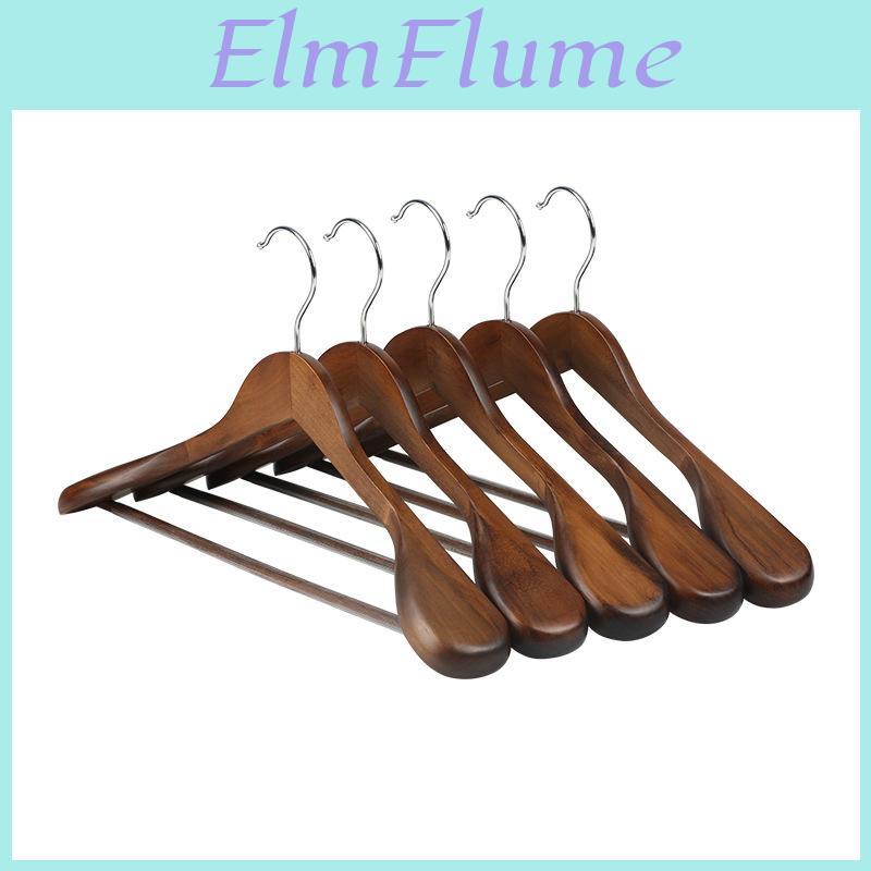 Wooden Coat Hanger With Shoulder Support For Home And Retail Use