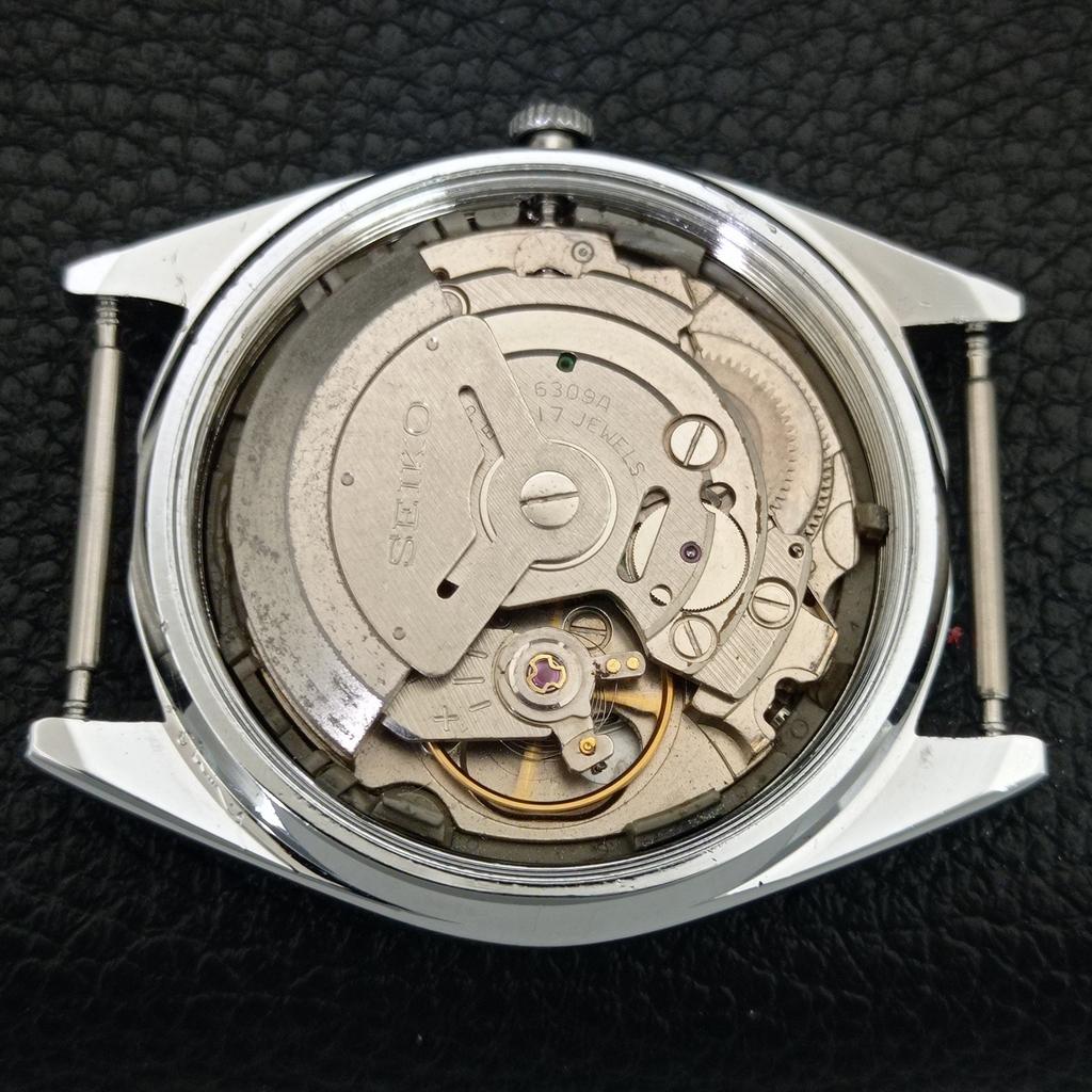 АВТОМАТИЧЕСКИЕ ВИНТАЖНЫЕ ВОССТАНОВЛЕННЫЕ ЧАСЫ SEIKO 5 6309A ЯПОНИЯ МУЖСКИЕ КРАСНЫЙ ЦИФЕРБЛАТ a442296-1