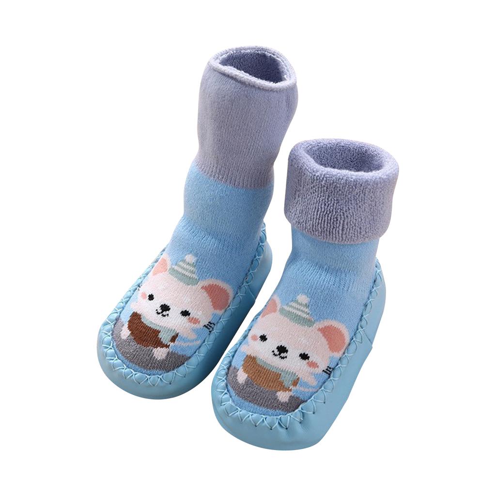 Newborn Baby Socks Shoes And Socks Non-slip Baby Class A Thickened Medium Cotton Socks 0-3 Years Old Toddler Floor Socks