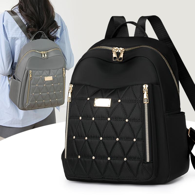 Женский рюкзак с заклепками, маленький рюкзак, легкая дорожная сумка