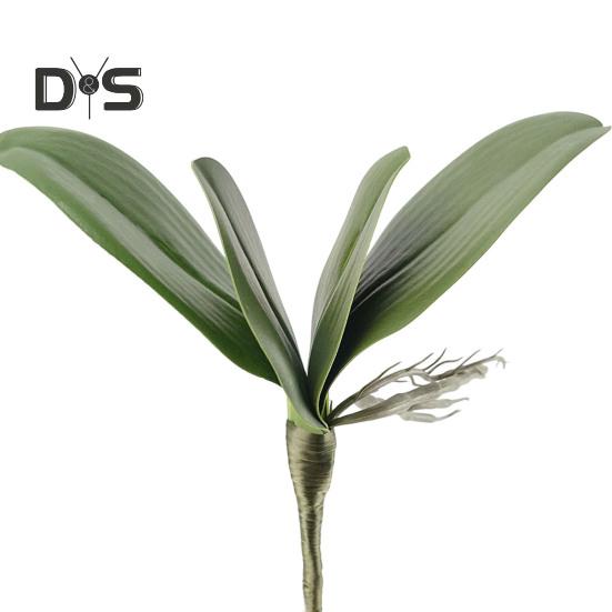 Прозрачная текстура, искусственное растение без полива, яркие поддельные листья орхидеи фаленопсис