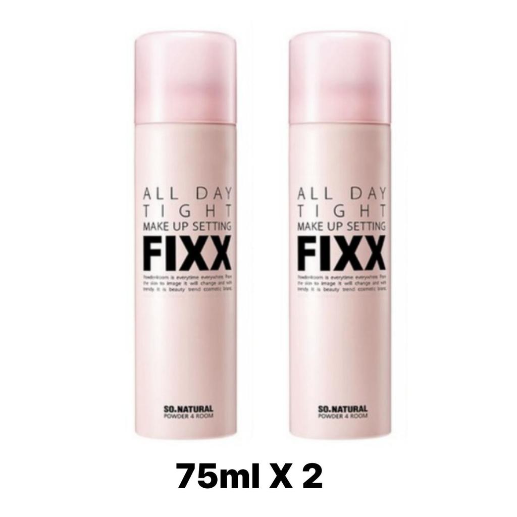 [So.Natural] Стойкий фиксирующий спрей для макияжа на весь день 100 мл/75 мл