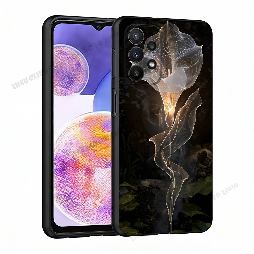 Transparent Beautiful Flowers Case For Samsung A21 31 51 53 71 20 22 30 32 42 50 10 11 4G 5G Cover