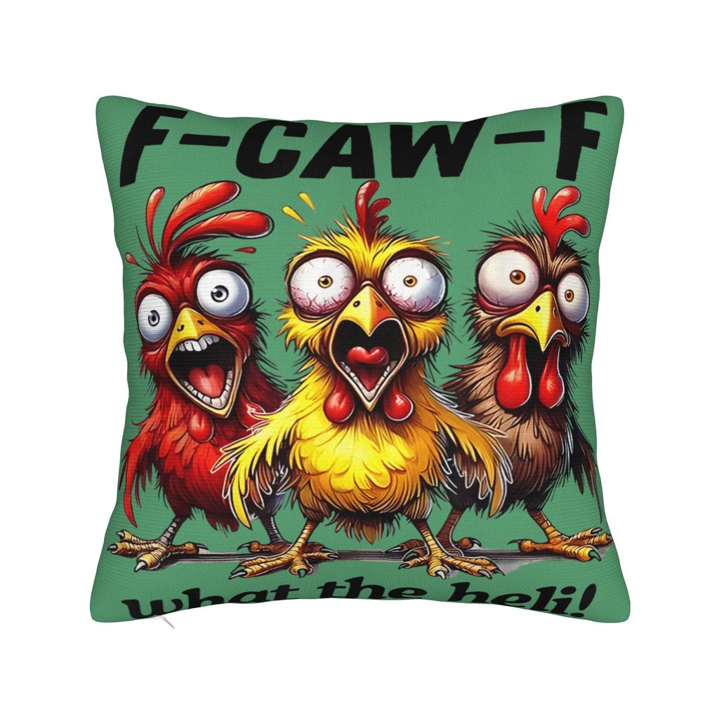 Chicken F-CAW-F  Pillowcases  Vintage Pillow Case For Sofa Car Home Decor Comfy Pillow Cover