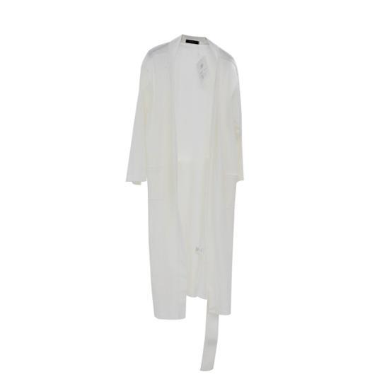 Dry Five Soft Cotton Waffle Cotton Hotel Shower Gown (White, Gray)