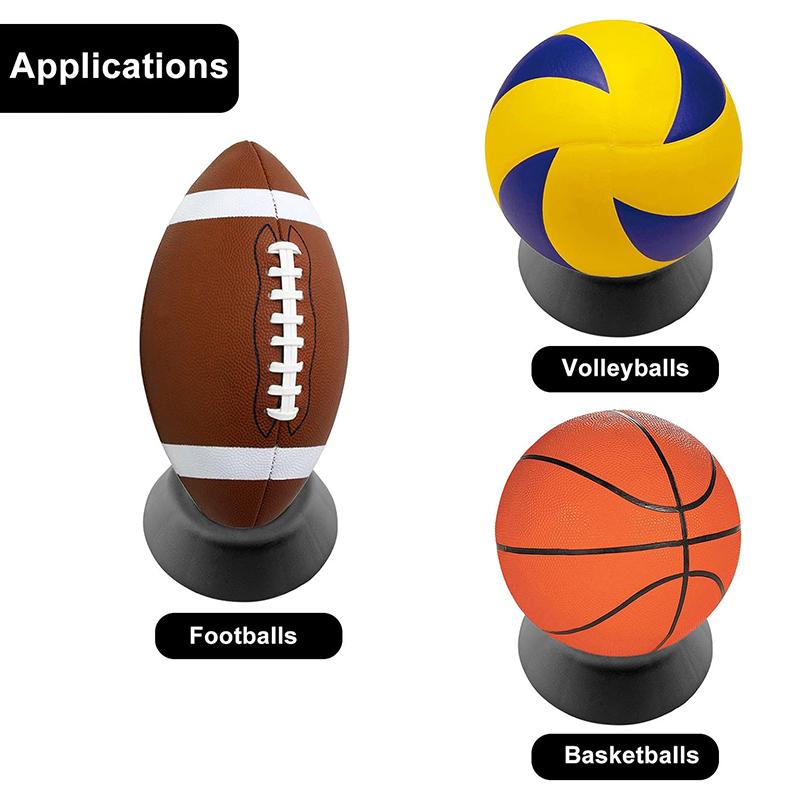 1 шт. спортивные подставки для мячей, держатели для футбола, баскетбола, регби, пластиковая стойка для хранения, держатель, черный 128 мм*35 мм