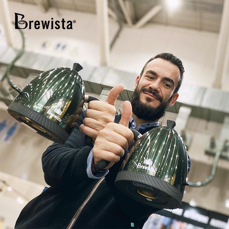 Электрический чайник Brewista Smart Gooseneck для пуровера, с контролем температуры, длинным носиком, 3-го/4-го поколения, 0,6 л.