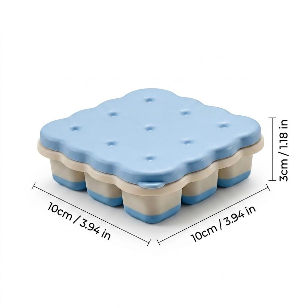 9 Grids Reusable Plastic Square Ice Cube Tray with Lid Whisky Cocktail Ice Mold Refrigerator Ice Cube Maker Kitchen Bar Tools