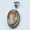 Oval Cut 78.80 Ct Lace Agate Pendant Healing Stone 925 Silver Gemstone CERTIFIED AR-1693-S