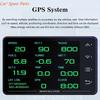 Y4UA HUD Многофункциональный прибор OBD для автомобиля Температура воды Турбонаддув Давление масла Температура масла Проекционный дисплей