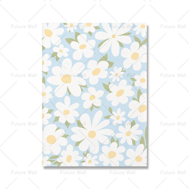 Богемный цветочный рынок, минималистская настенная живопись маслом, скандинавский постер