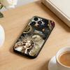 Темный Орнаментальный Коллаж Чехол для Телефона Для iPhone 17 16 15 14 13 12 Max Plus Силиконовый Черный Чехол