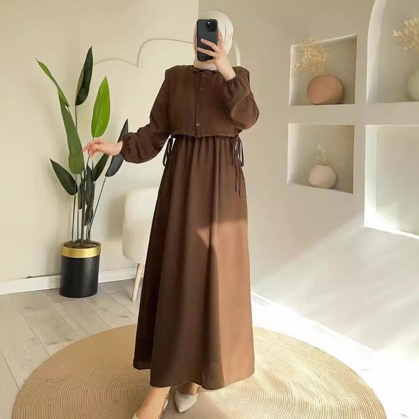 Женский комплект из двух предметов однотонного цвета в европейском и американском стиле, осень 2024: Повседневный короткий топ и юбка миди