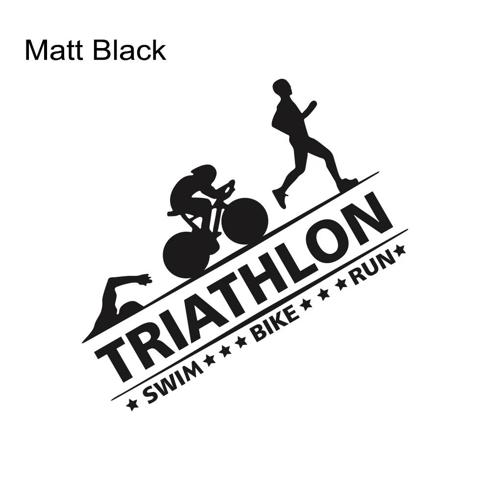 Car Sticker Triathlon Swim Bike Run Athlete Sport Trunk Vinyl Decal Motorcycles Auto DIY Exterior Decoration Sticker Accessories