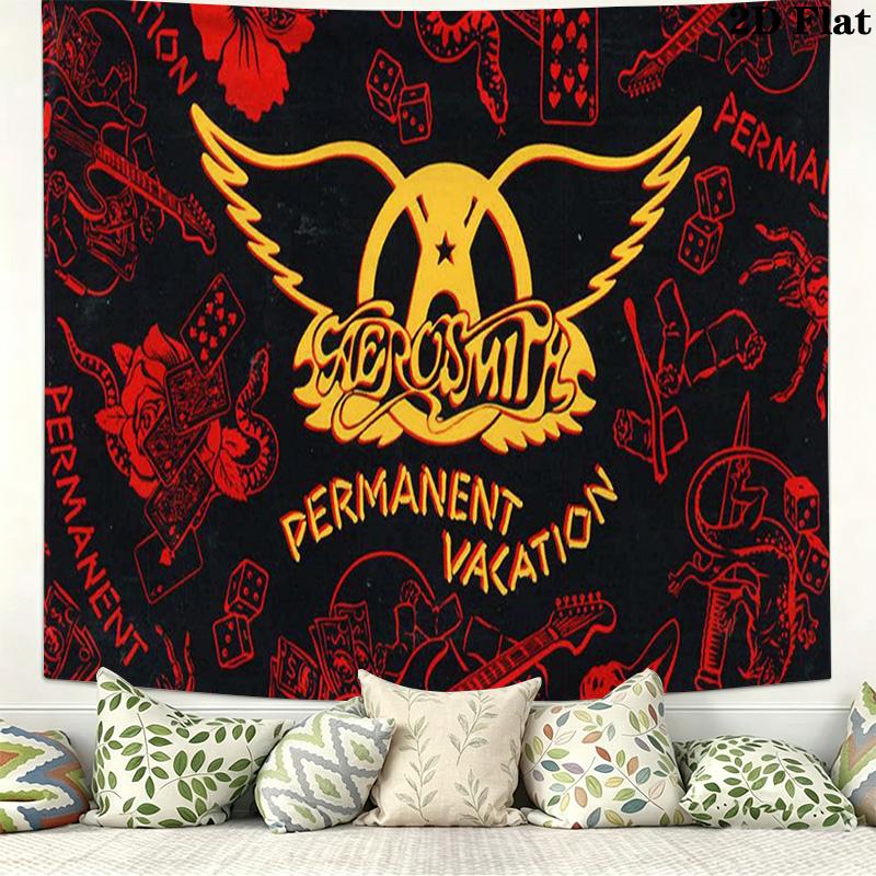 Стена Aerosmith Гобелен Эстетичное настенное панно Печатная тканевая одеяло Декоративные гобелены для спальни гостиной Домашний декор