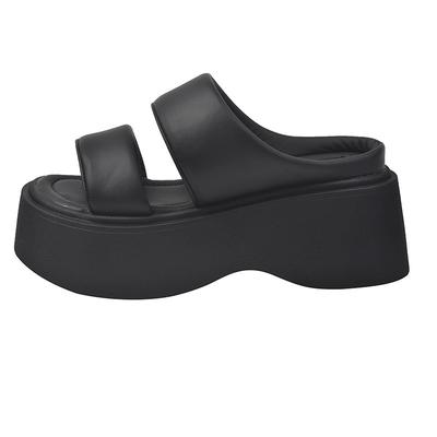 Красивые шлепанцы на толстой подошве, женская летняя обувь, модные и высококлассные новые шлепанцы-клинья для выхода в свет