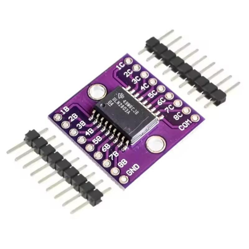 ULN2803A Base for Darlington Transistor Array Driver Module 50V Reverse Voltages Protections Multiple Load Driving