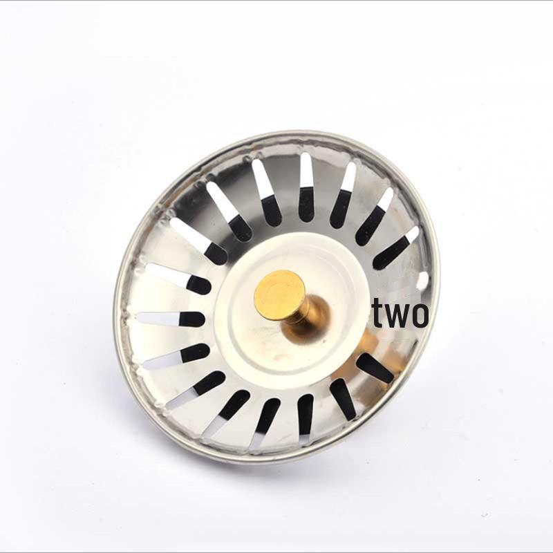 Слив для раковины из нержавеющей стали с герметичным выключателем и фильтром для кухонных чаш