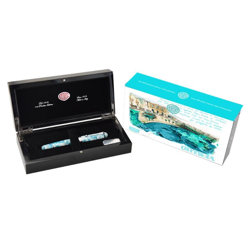 Перьевая ручка AURORA aurora 888 mystery journey Ortigia OrtigiaCT 18K поршневого типа с тонкой буквой F