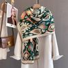 Autumn and Winter Cashmere Feel Scarf Women's Cashew Flower Fashion Large Shawl Windproof Thickened Warm Imitation Cashmere Scarf