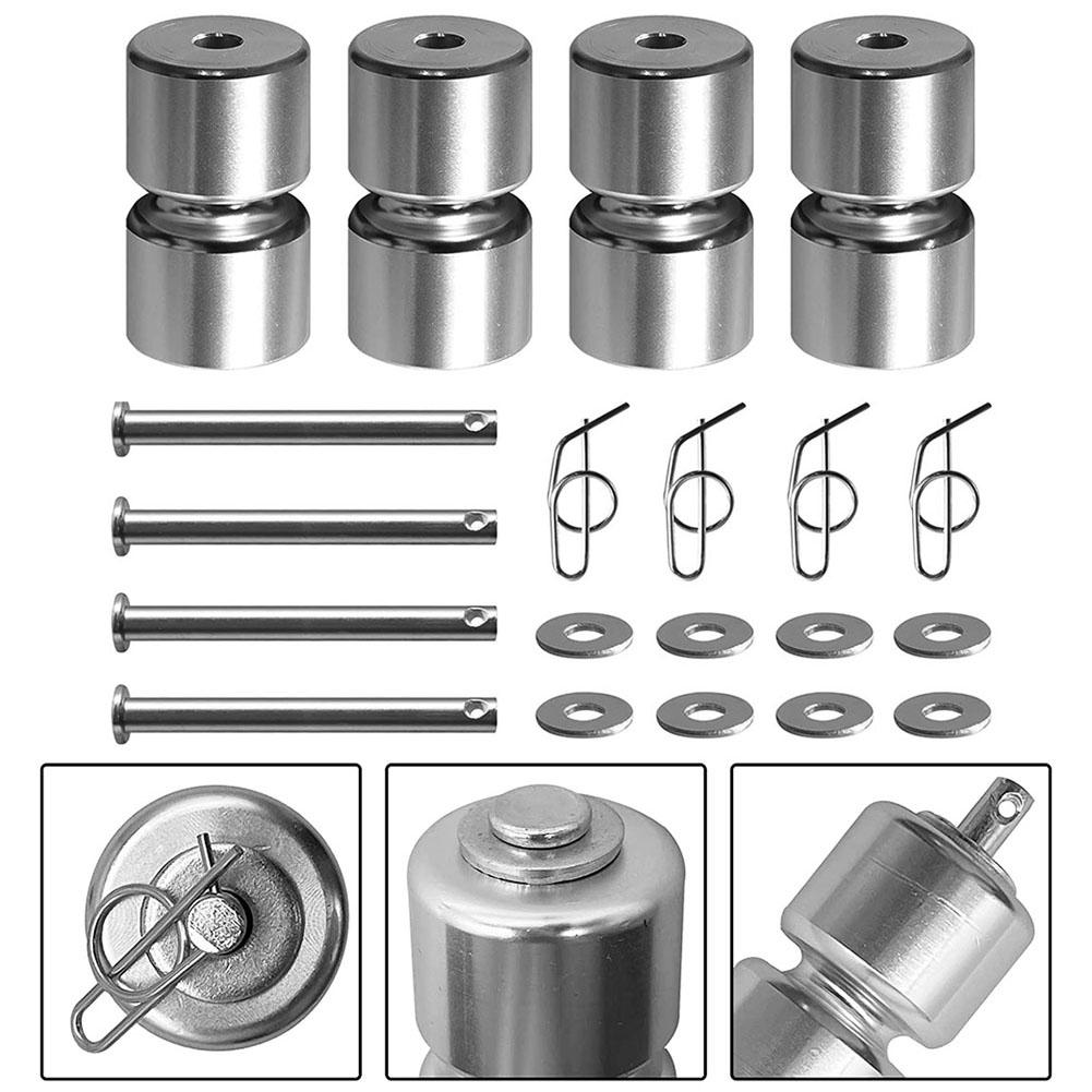 4 Pack Aluminum Alloy GL1 GMNR925 Trailer Tailgate Lift Assist Rollers Kit