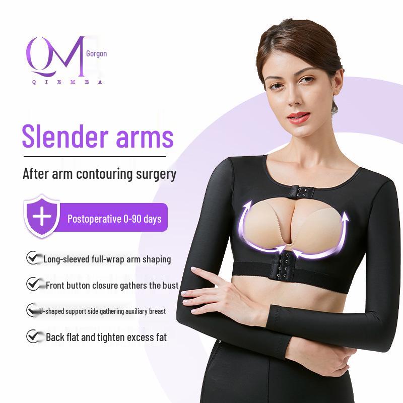 Женское послеоперационное компрессионное корректирующее белье для рук: Уменьшение жира в верхней части тела и поддержка груди против провисания
