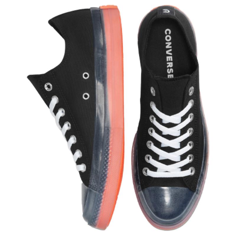 Converse All Star CX Chuck Taylor Ox Удобные Модные Низкие Кеды Унисекс Черные Оранжевые