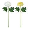 2 Pcs Artificial Chrysanthemum Stems Realistic Fake Chrysanthemum Faux Flower with Flexible Stem for Floral Arrangement Table Centerpiece