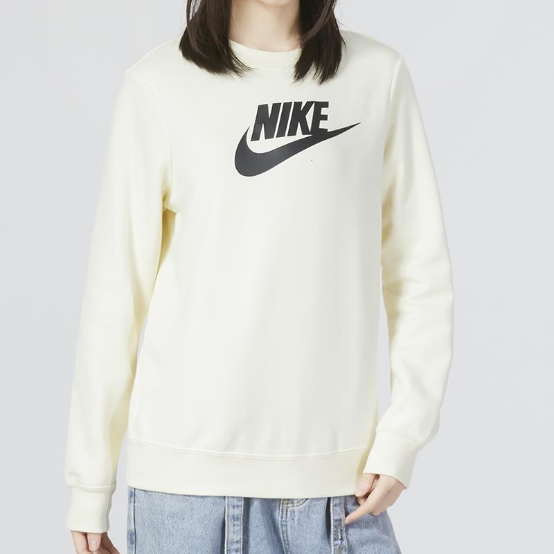 Nike Nsw Club Fleece Gx Standard Crew Sweatshirt Women Sweatshirt White DQ5833-113