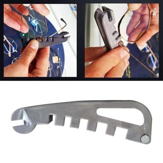 Yousheng Eyeglass Curvature Adjuster Glasses Temple Arm Bender Nose Pads Adjuster Professional Optician Tool Eyeglass Frame Adjuster for DIY Repair