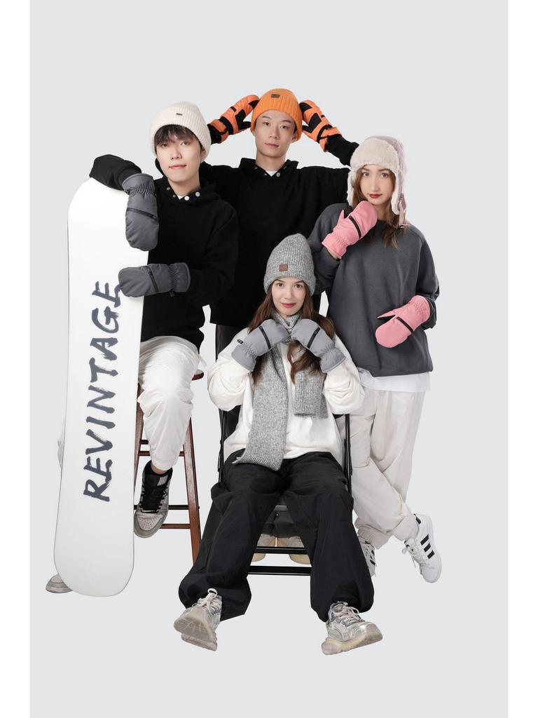 Зимние лыжные перчатки Northeast: Двухслойный бархат, водонепроницаемый, защита от отрицательных температур