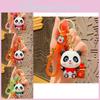 Adorable Cartoon Harvest Panda Keychain Plush Bag Charm Car Ornament Gift