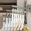 Folding Clothes Hanger Drying Rack 180-Degree Rotatable Strong Load-bearing Easy Install No Drilling Sock Organizer Clothes Hook