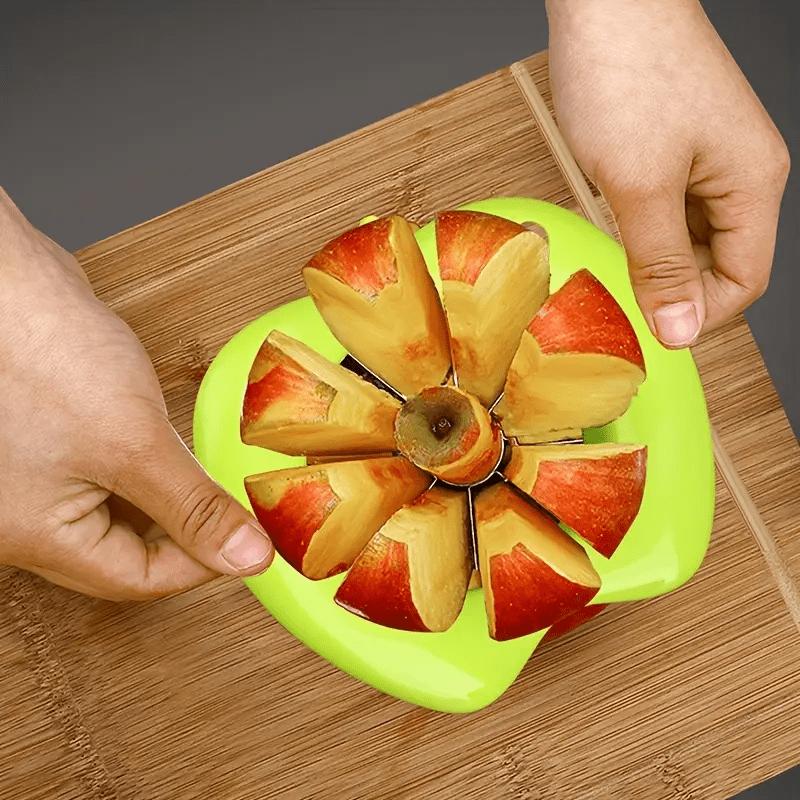 1 шт. Нержавеющая сталь, нарезка яблок - Ручная, Квадратное лезвие, Инструмент для кухни и столовой, Идеально для улицы/Кемпинга, Посуда для пикника