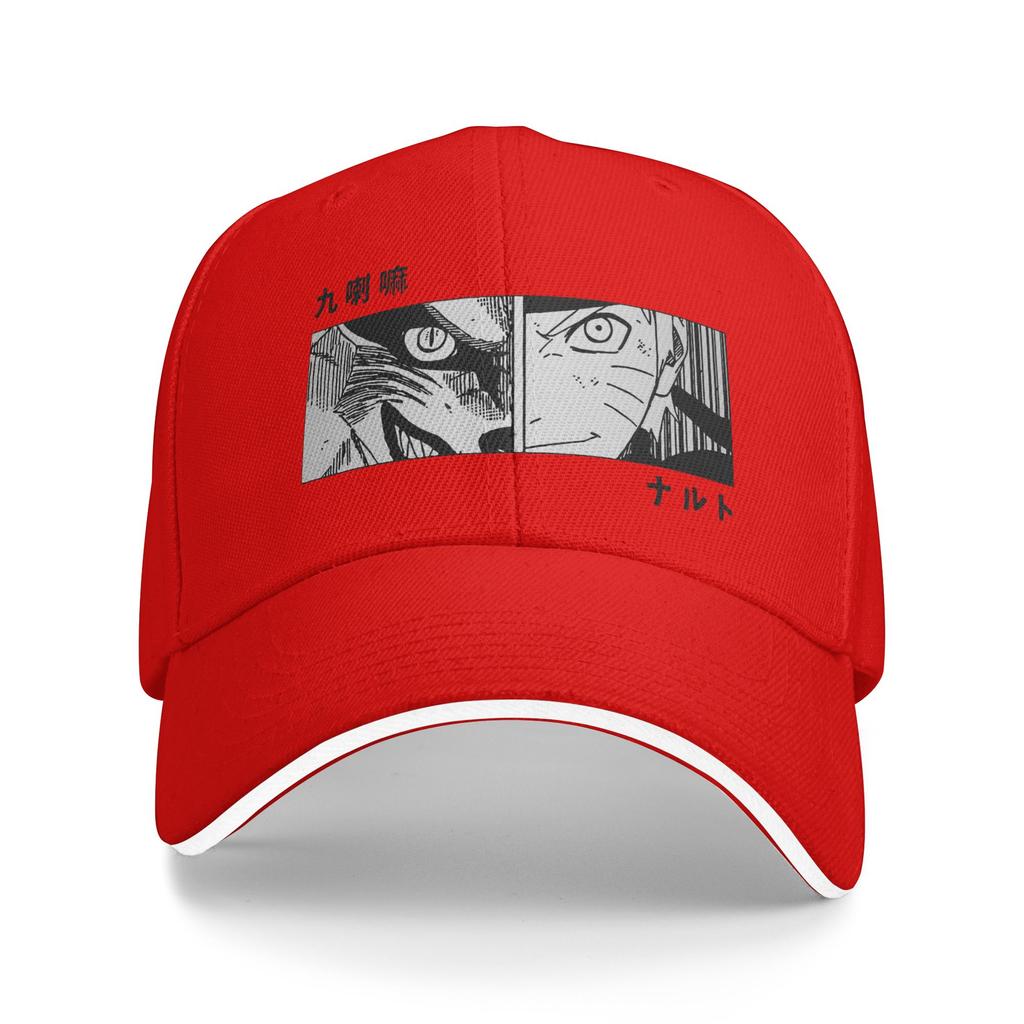 Kurama and Naruto Women Unisex Baseball Cap Casual Outdoor Cap Anime Unisexga Fashion Snapback Hats Spring Adjustable Hat