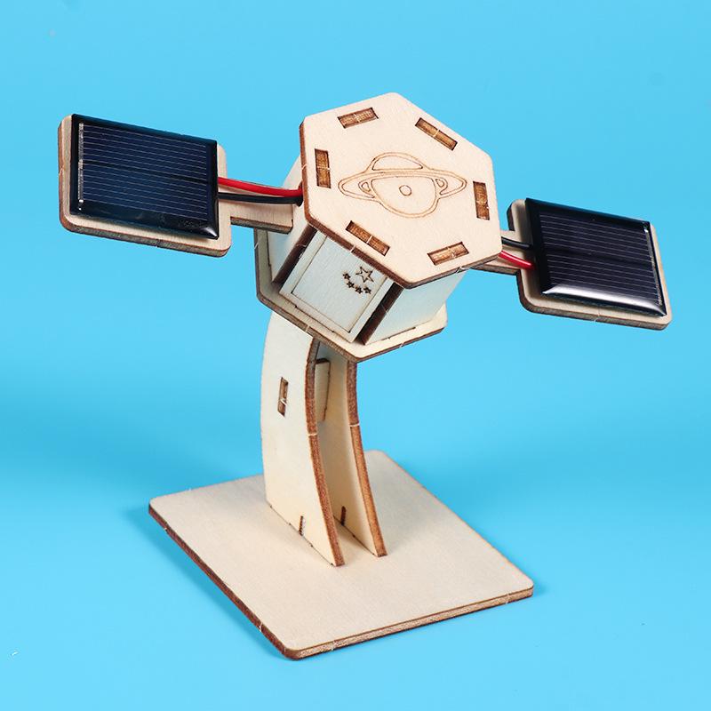 Mini Solar Satellite DIY Educational Science Kit for Kids