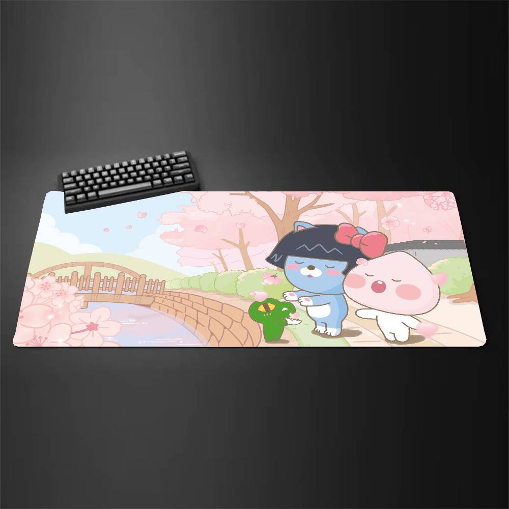 Korea Cartoon K-KAKAO CUTE FRIENDS Mousepad Mouse Mat Desk Mat With Pad Gaming Accessories Prime Gaming XXL Keyboard Pad Paddi