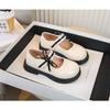Детская обувь весна и осень новая корейская версия Bow Girl Princess Shoes студенческие туфли маленькие черные кожаные туфли Tide