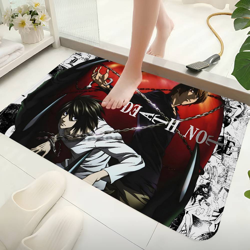 Anime Death Note Bathroom Mat Kids Room Bedroom Decoration Balcony Anti-Slip Doormat Living Room Welcome Rug