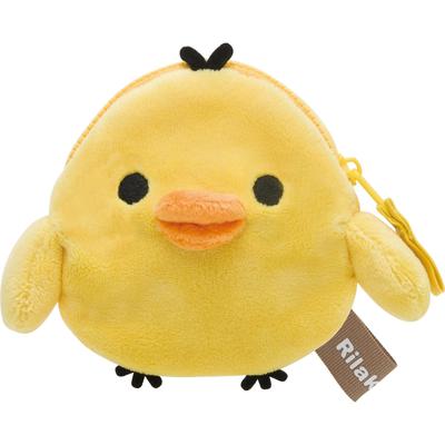 San-X Rilakkuma Kiiroitori Плюшевый кошелек для монет - Милый кошелек в виде желтой птички CK69303 В10xШ13xГ3см
