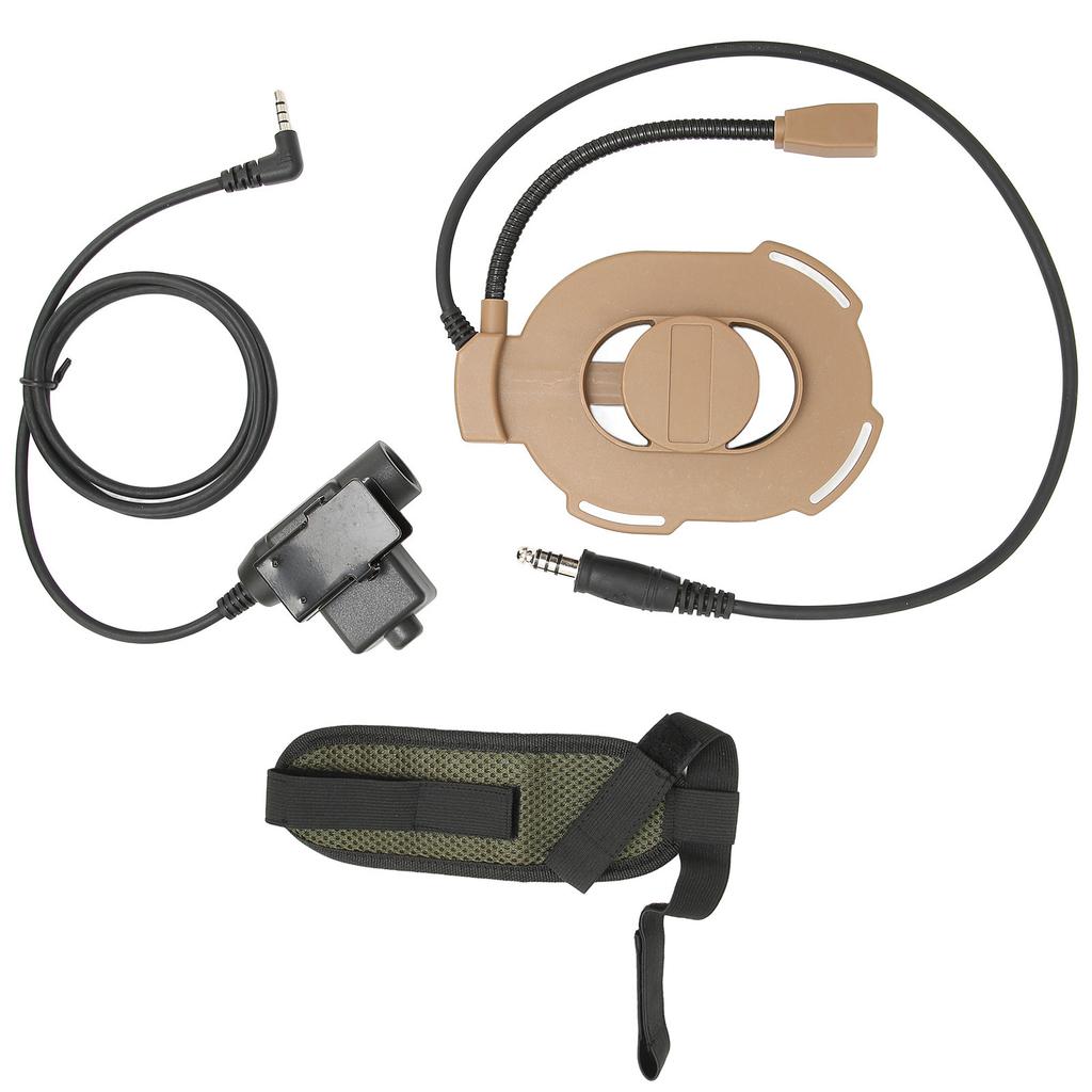 Военная гарнитура с шумоподавлением, двухсторонняя радиогарнитура с U94 PTT для военных на открытом воздухе