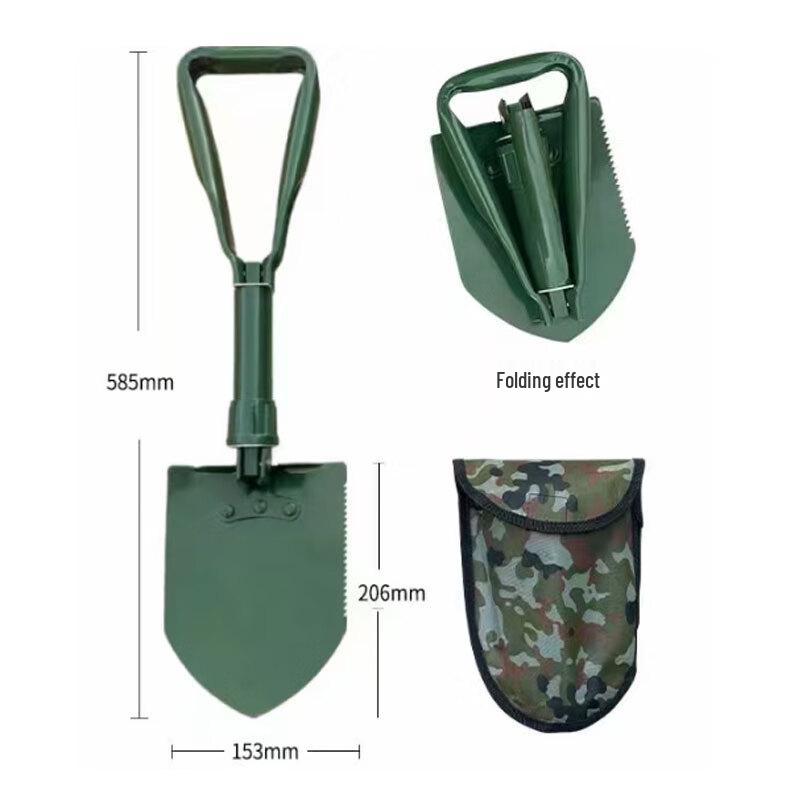 Chi Qi Folding Multi-function Manganese Steel Engineer Shovel