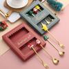 Creative Cartoon Stainless Steel Spoon & Fork Set: Coffee Stirrer, Fruit Fork, Christmas Gift