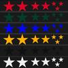 Mountain Bike Reflective Stickers Frame Wheel Rim Sticker Fluorescent Stars Bicycle Reflector Decal Accessories