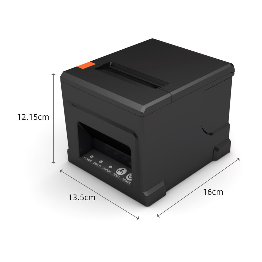 Чековый принтер USB + LAN, 80 мм, POS-принтер с автоматическим резаком, прямая термопечать на рабочем столе