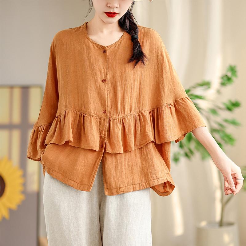 Новая футболка больших размеров, летняя винтажная женская, с коротким рукавом, однотонная, свободная, повседневная, базовая футболка большого размера