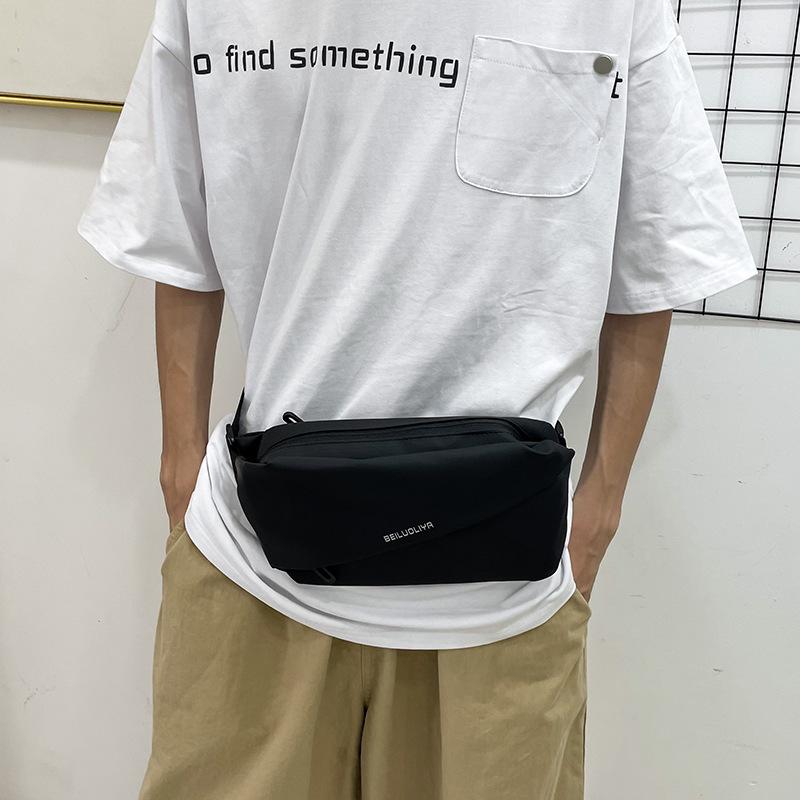 Модная брендовая сумка-мессенджер, мужская поясная сумка, сумка для мобильного телефона для бега на открытом воздухе, многоцелевая вместительная нагрудная сумка, повседневная сумка-мессенджер через плечо.