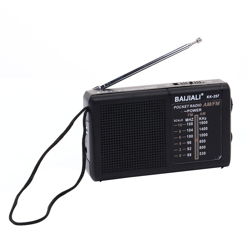 Digital Radio Built-in Speaker Portable Mini Radio SW/AM/FM Battery Operated Telescopic Antenna for Indoor Outdoor Emergency Use