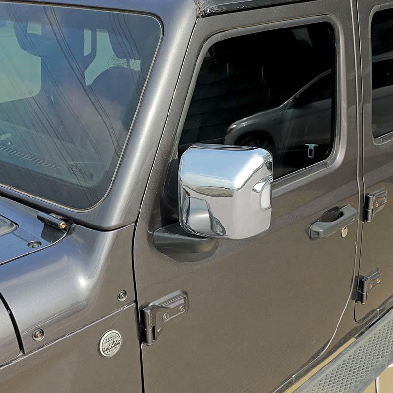 Декоративная рамка зеркала заднего вида автомобиля для Jeep Wrangler JL JT Gladiator 2018 Up (С облегченной версией) Внешние аксессуары для автомобиля, АБС-пластик
