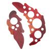 2PCS Red Sound Hole Sticker Self Stick Grape Leaf Guitar Guard  For Acoustic Guitar